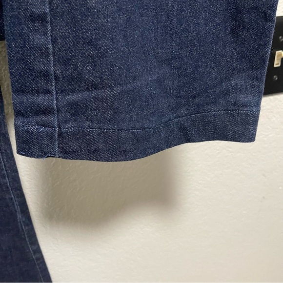 The Essential Trouser by Anthropologie Dark Wash Denim Size 8 - Picture 3 of 7